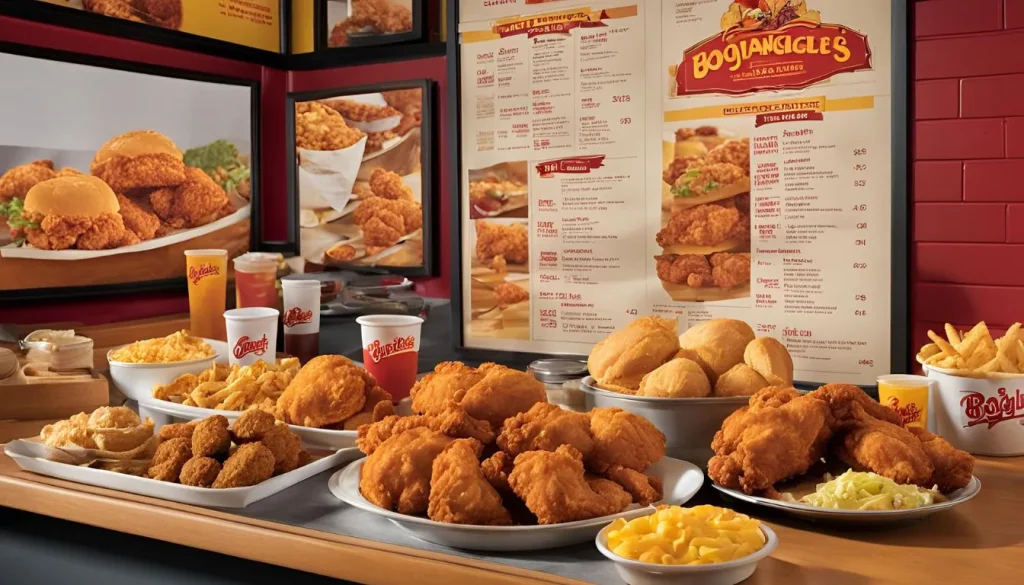 Bojangles Location Menu